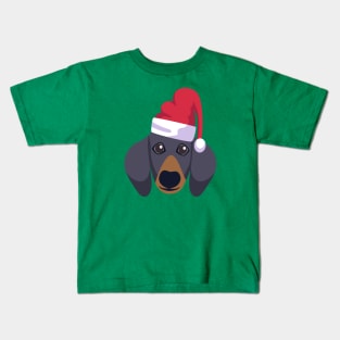 Funny Dachshund Dog Christmas 2020 Dog Lover Christmas Kids T-Shirt